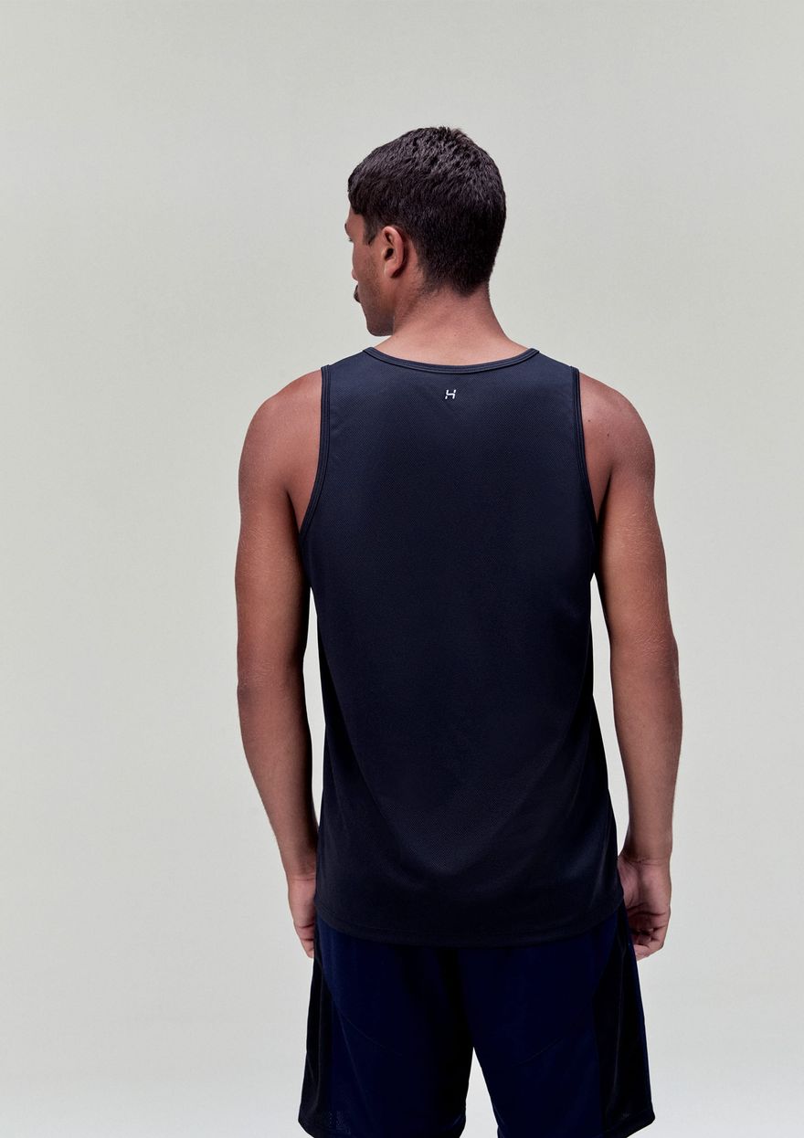 Camiseta Regata Hering Esportiva Masculina - Preta