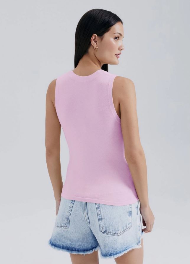Regata Hering Decote Em U Feminina - Rosa