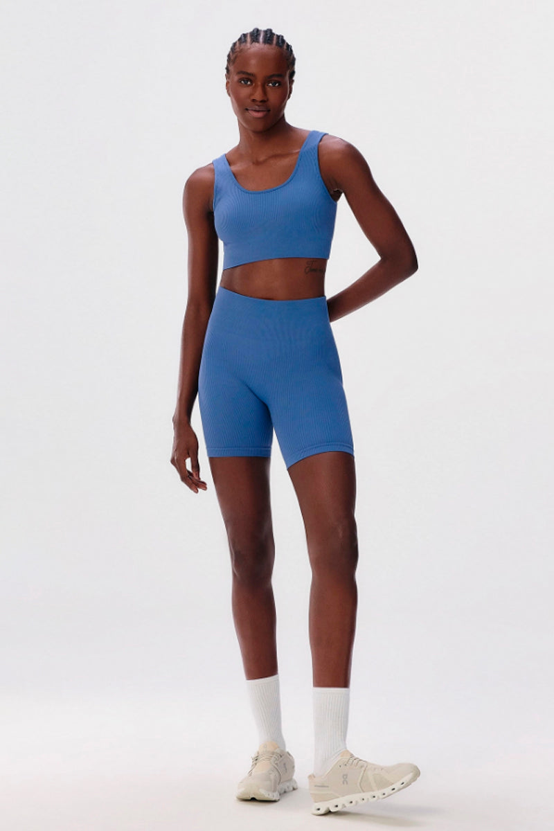 Bermuda Esportiva Biker Feminina - Azul