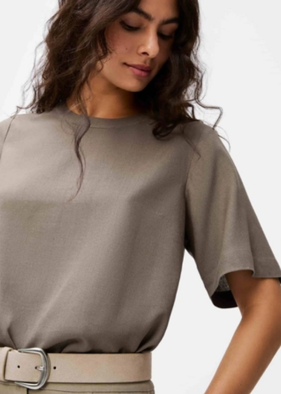Blusa Linho Cinza Hering Feminina