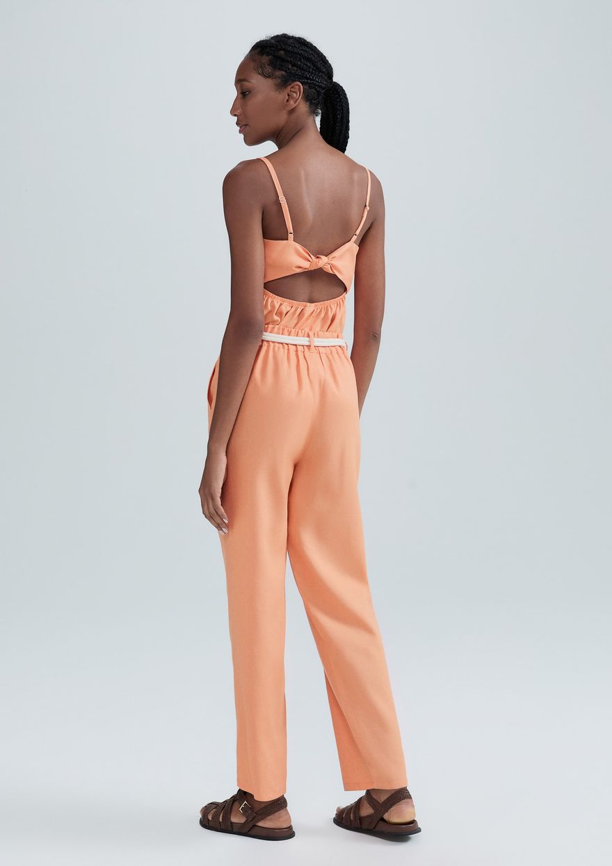 Calça Hering com Cinto Laranja Feminina