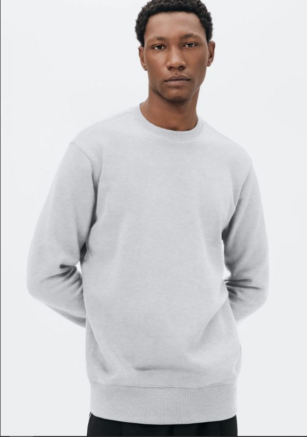 Blusão Hering Básico  Comfort Em Moletom Peluciado Masculino - Cinza