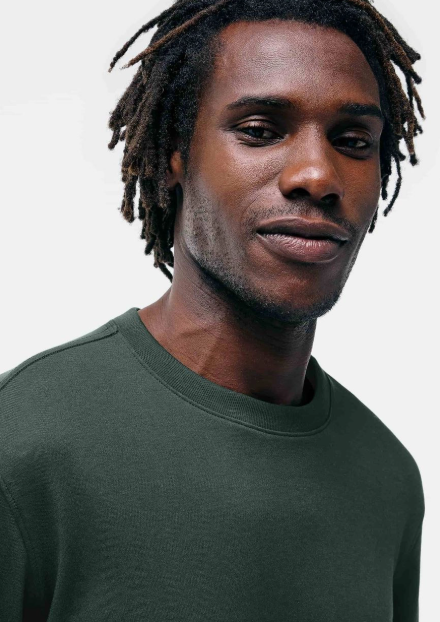 Camiseta Manga Longa Hering em Algodão Peruano Masculina - Verde