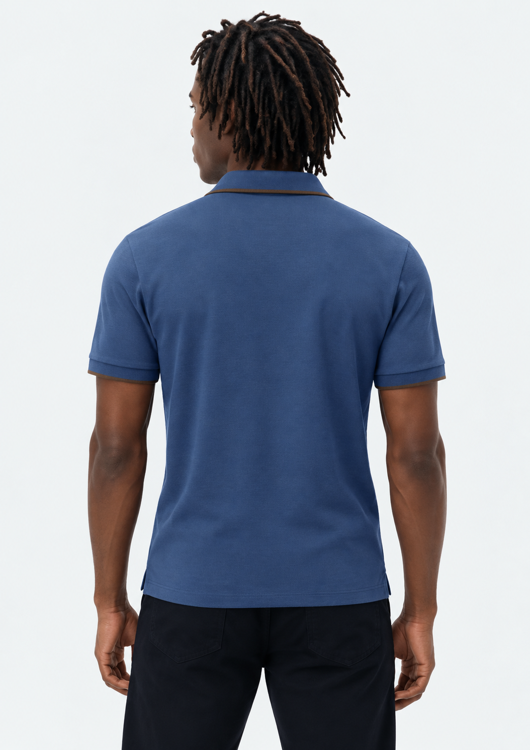 Camisa Polo Básica Masculina Manga Curta Em Piquet Hering - Azul