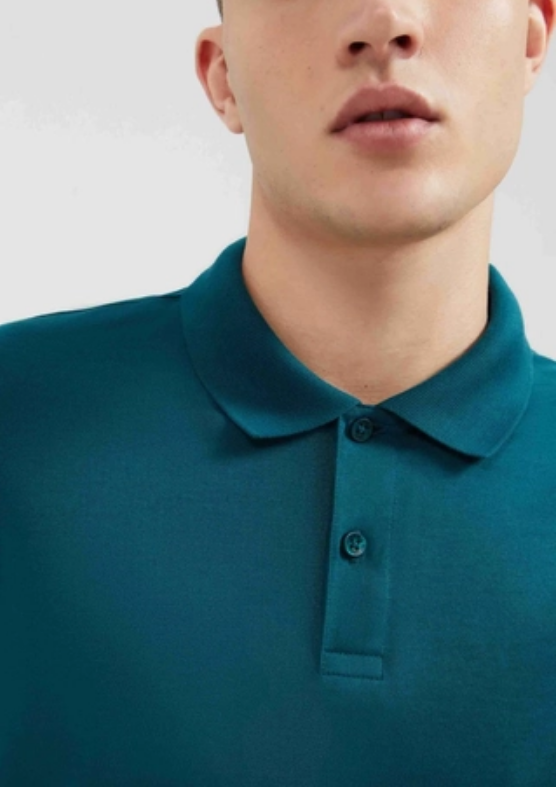 Camisa Polo Hering Básica Pima Masculina - Verde