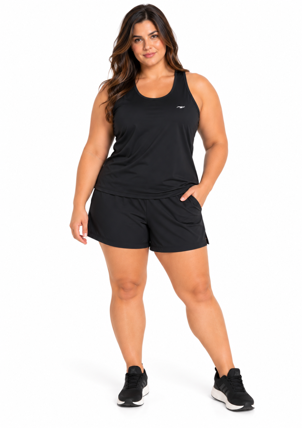 Regata Alongada Fitness Zee Rucci Feminino - Preto