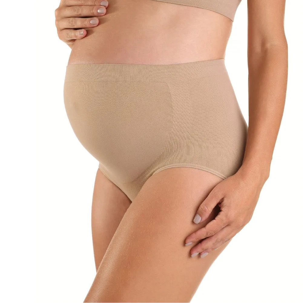Calcinha Maternity Anatômica sem Costura Zee Rucci - Bege