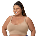 Sutiã Comfort Plus Size Bojo Macio Alta Cobertura Zee Rucci - Bege