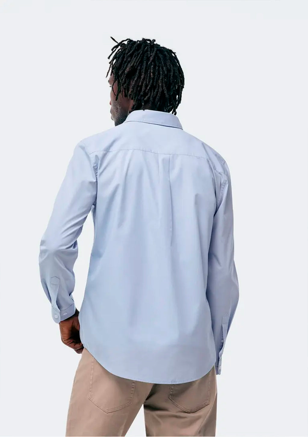 Camisa Manga Longa Slim Hering Básica Masculina - Azul