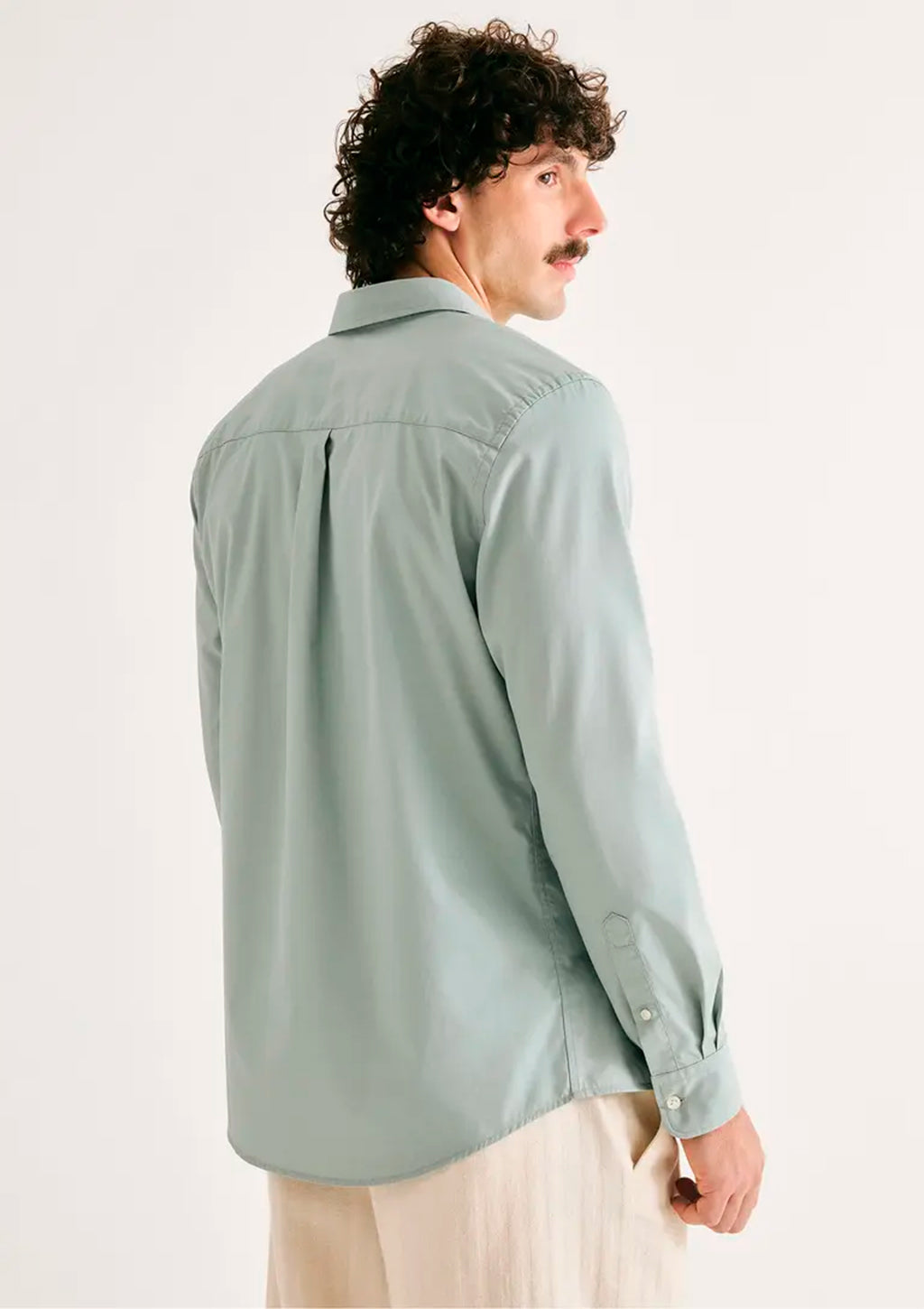 Camisa Manga Longa Slim Hering Básica Masculina - Azul