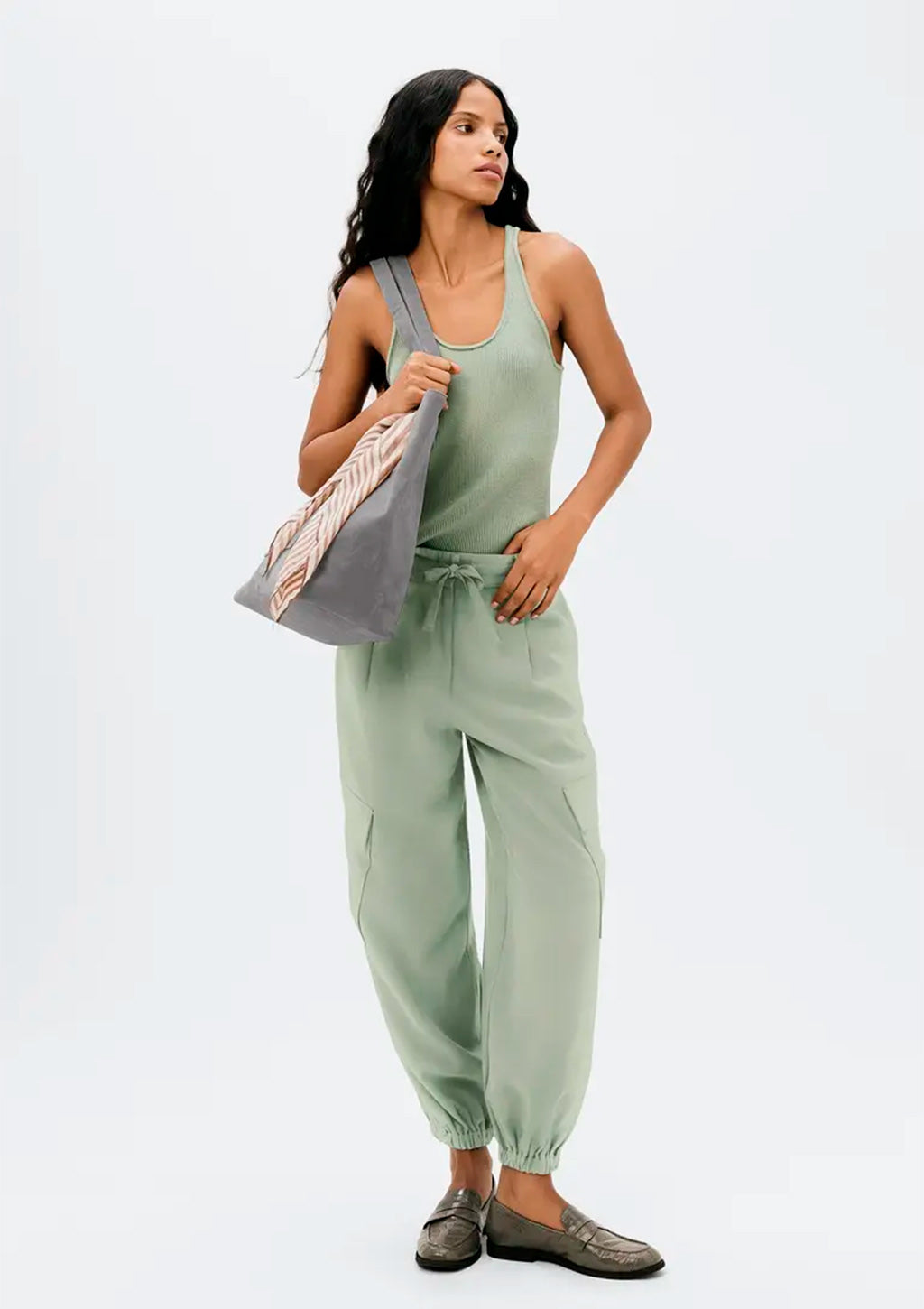 Regata Slim Hering Em Tricot Leve Feminino - Verde
