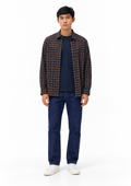 Camisa Manga Longa Xadrez Em Linho Masculino Hering - Azul