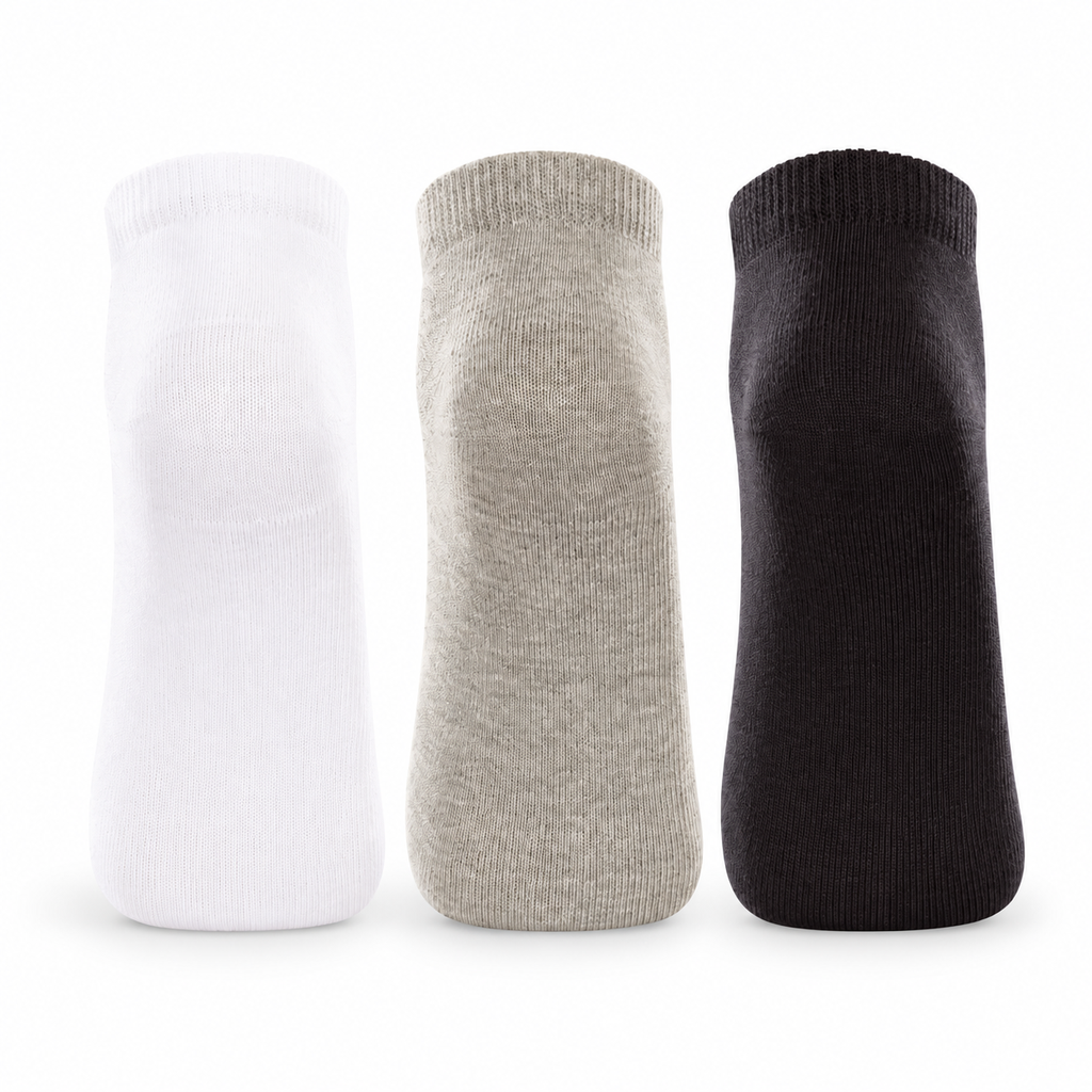 Meia AF Sport Kit3 Masculino Lupo - Branco/Cinza/Preto