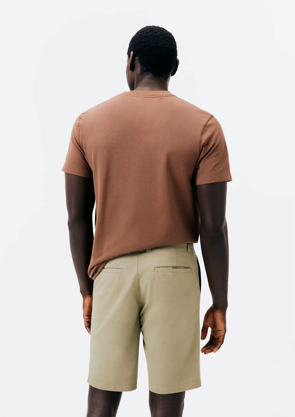 Bermuda Reta Chino Em Sarja Hering Masculina - Bege
