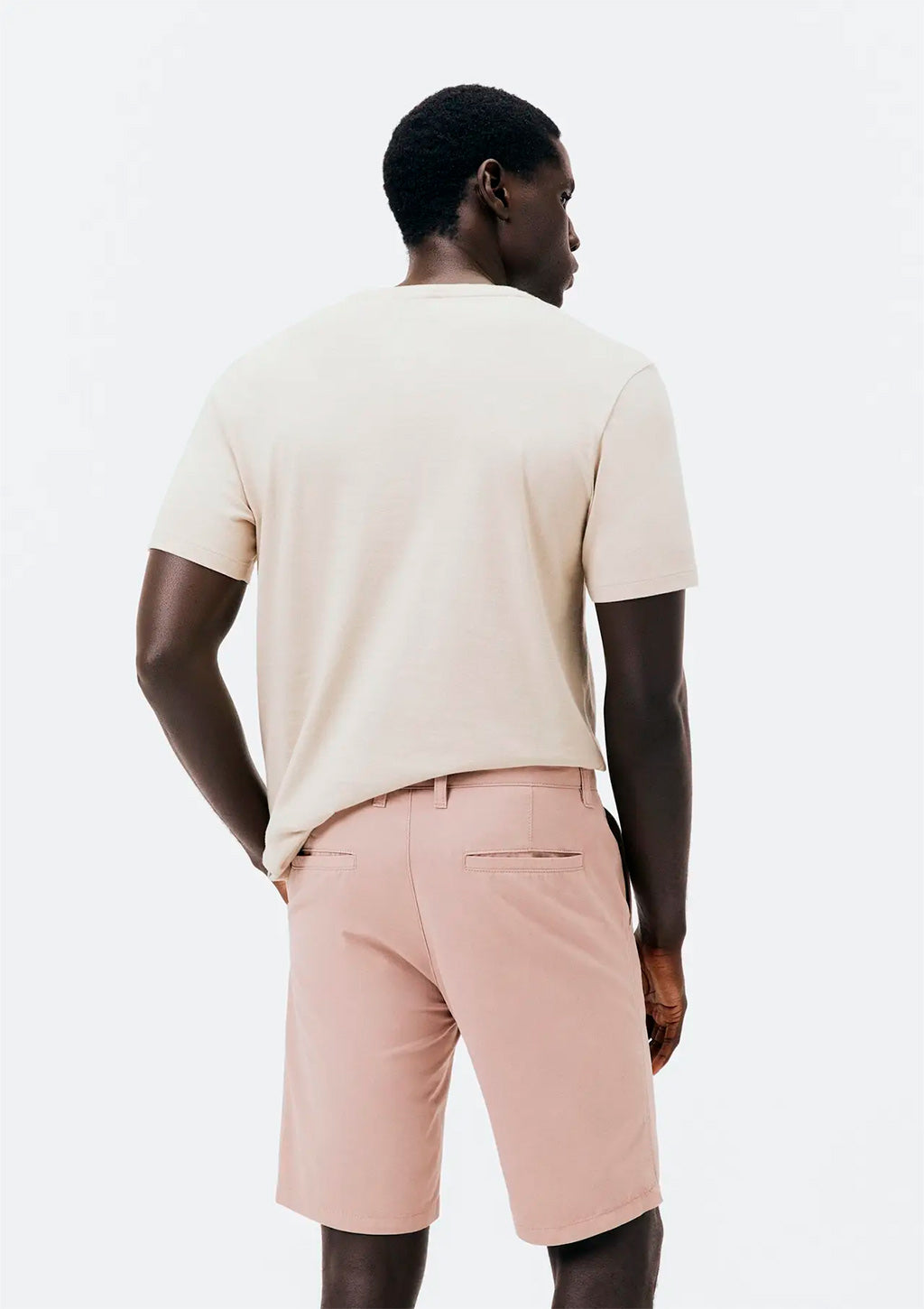 Bermuda Reta Chino Em Sarja Hering Masculina - Bege