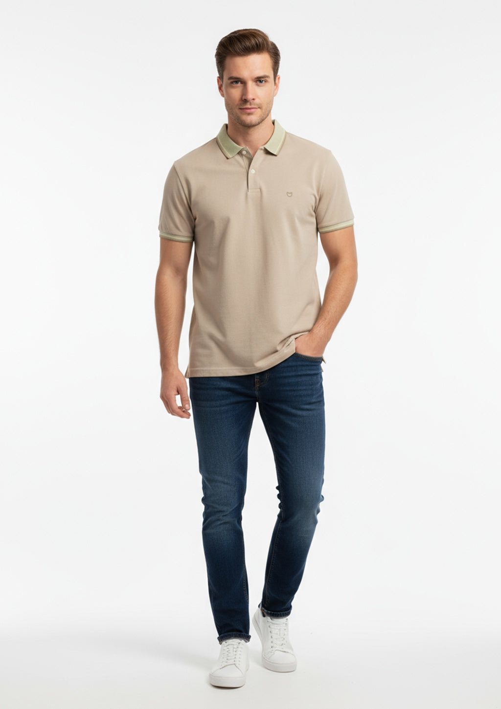 Camisa Polo Fred E Filó Listrada Masculina
