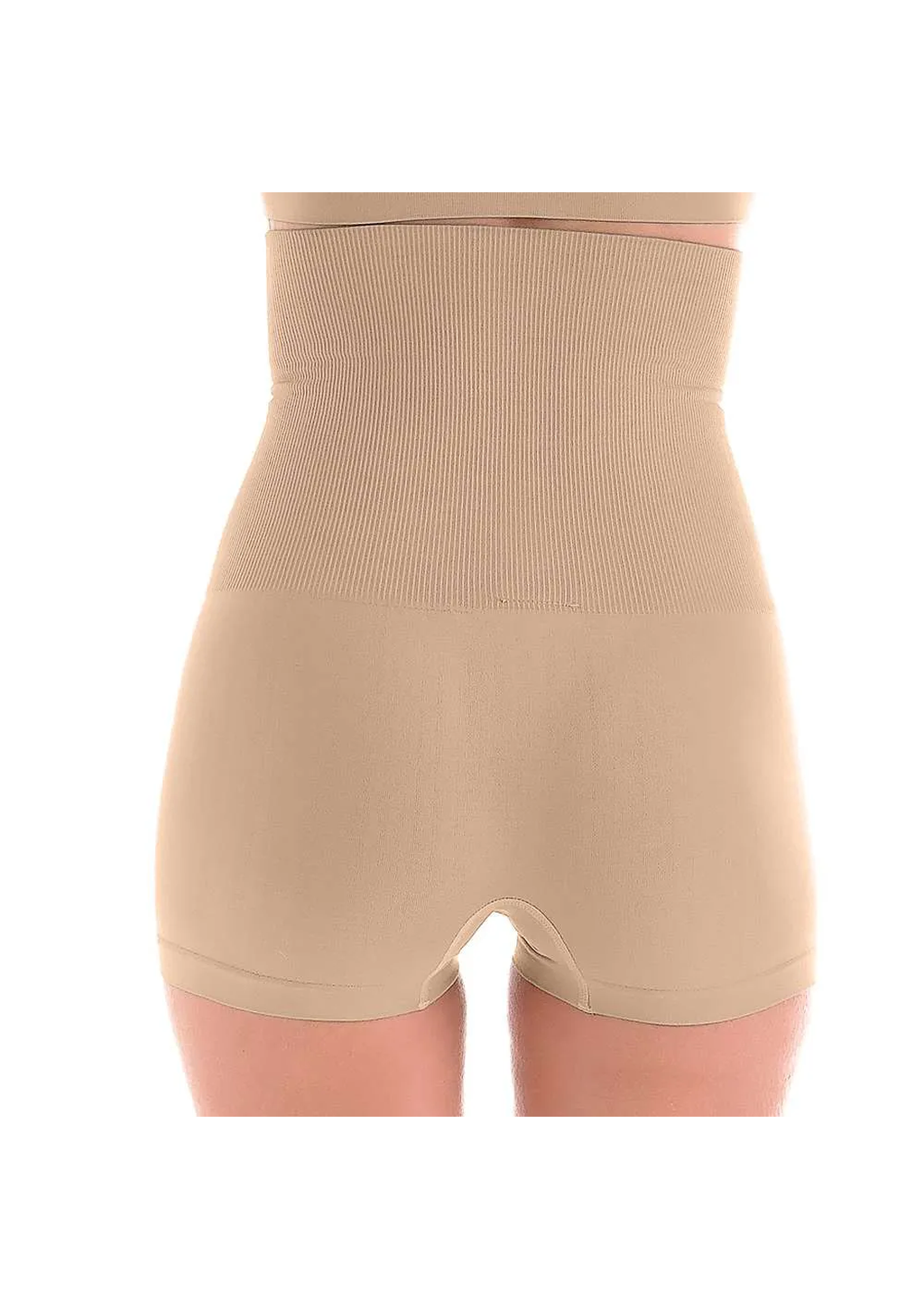 Calcinha Boxer Modeladora Alta sem Costura Feminino Zee Rucci - Bege