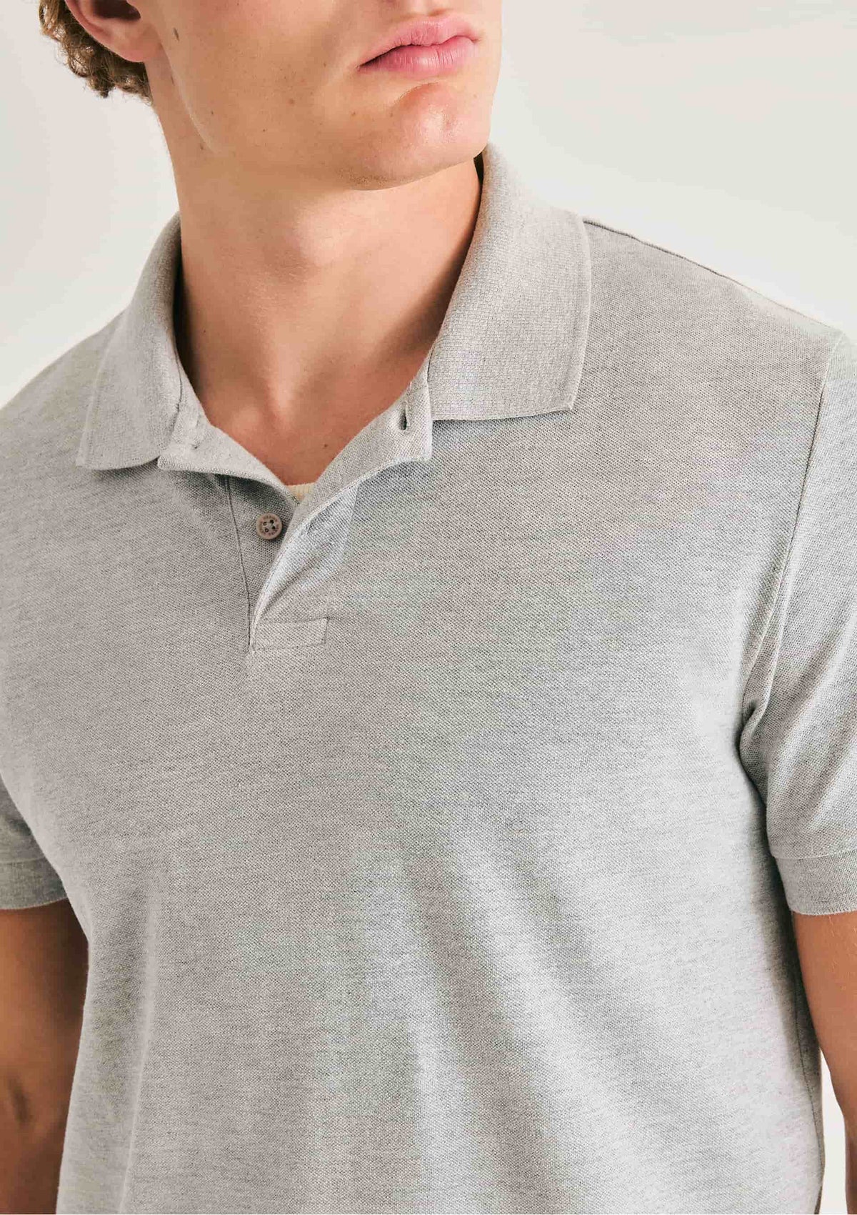 Camisa Polo Manga Curta Piquet Masculina Hering - Cinza