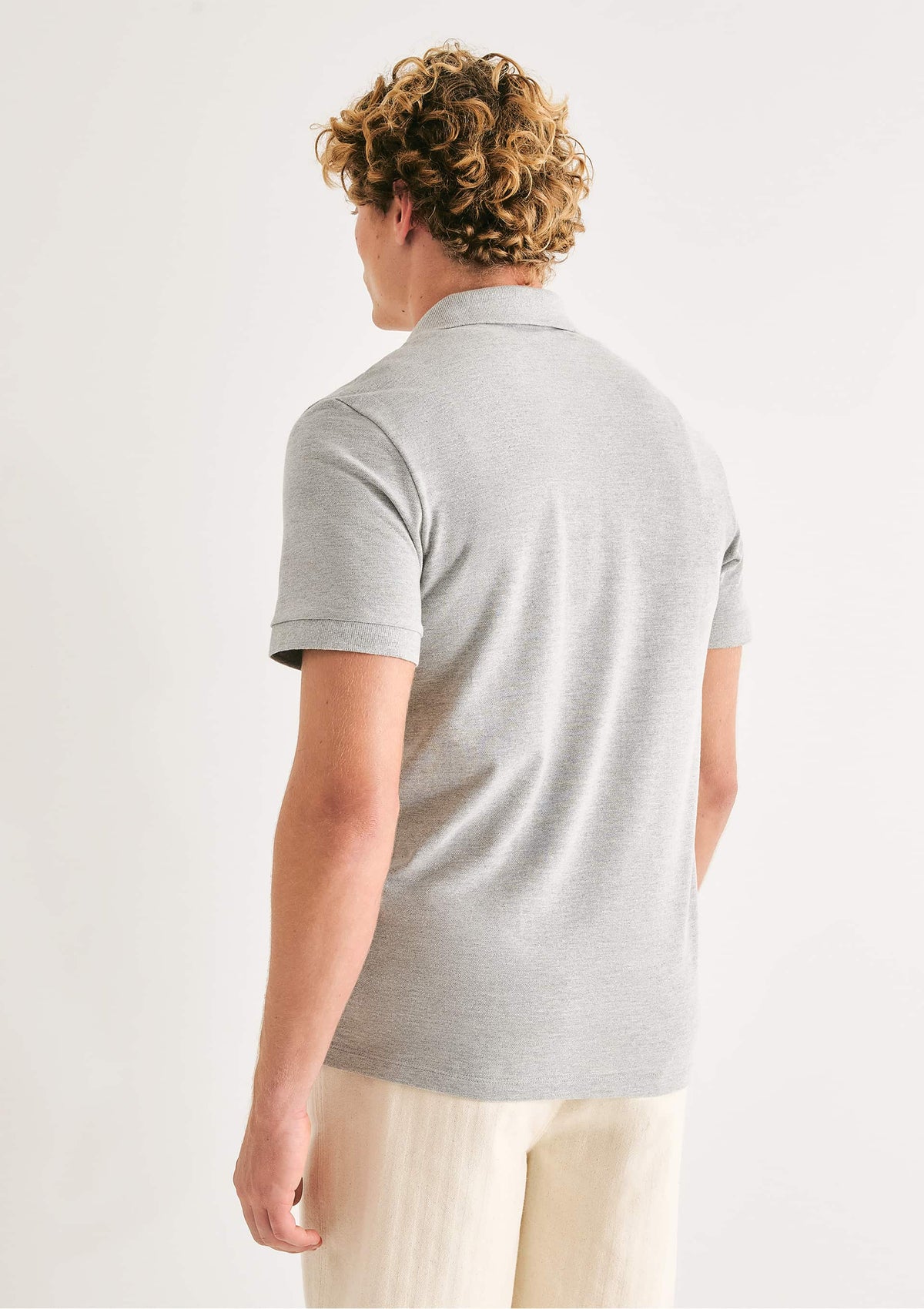Camisa Polo Manga Curta Piquet Masculina Hering - Cinza
