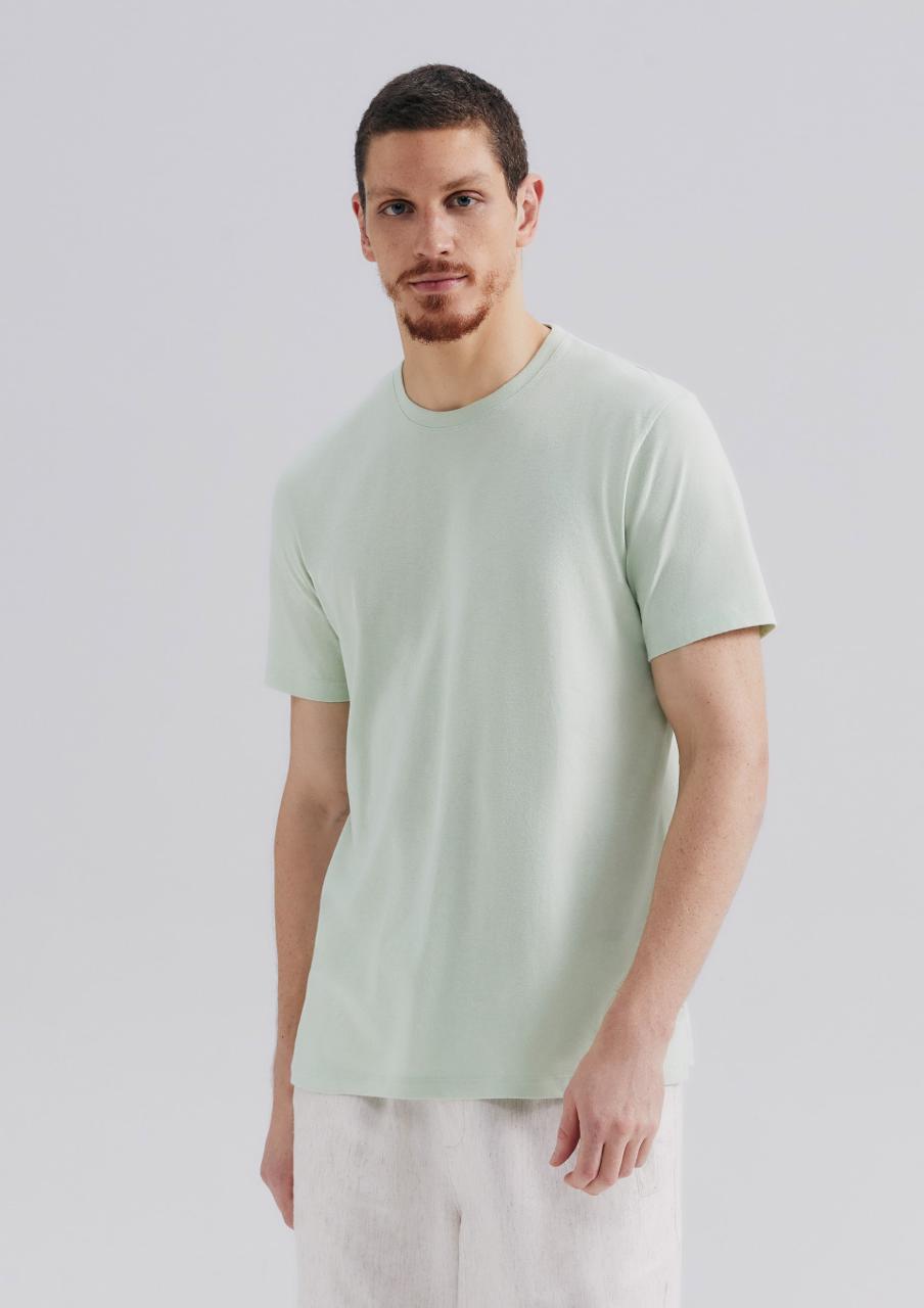 Camiseta Básica Masculina Manga Curta Regular World Hering - Verde