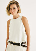 Regata Feminina Regular Halterneck Hering - Off White