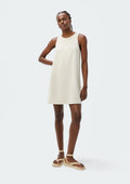 Vestido Curto Em Viscose Hering - Bege