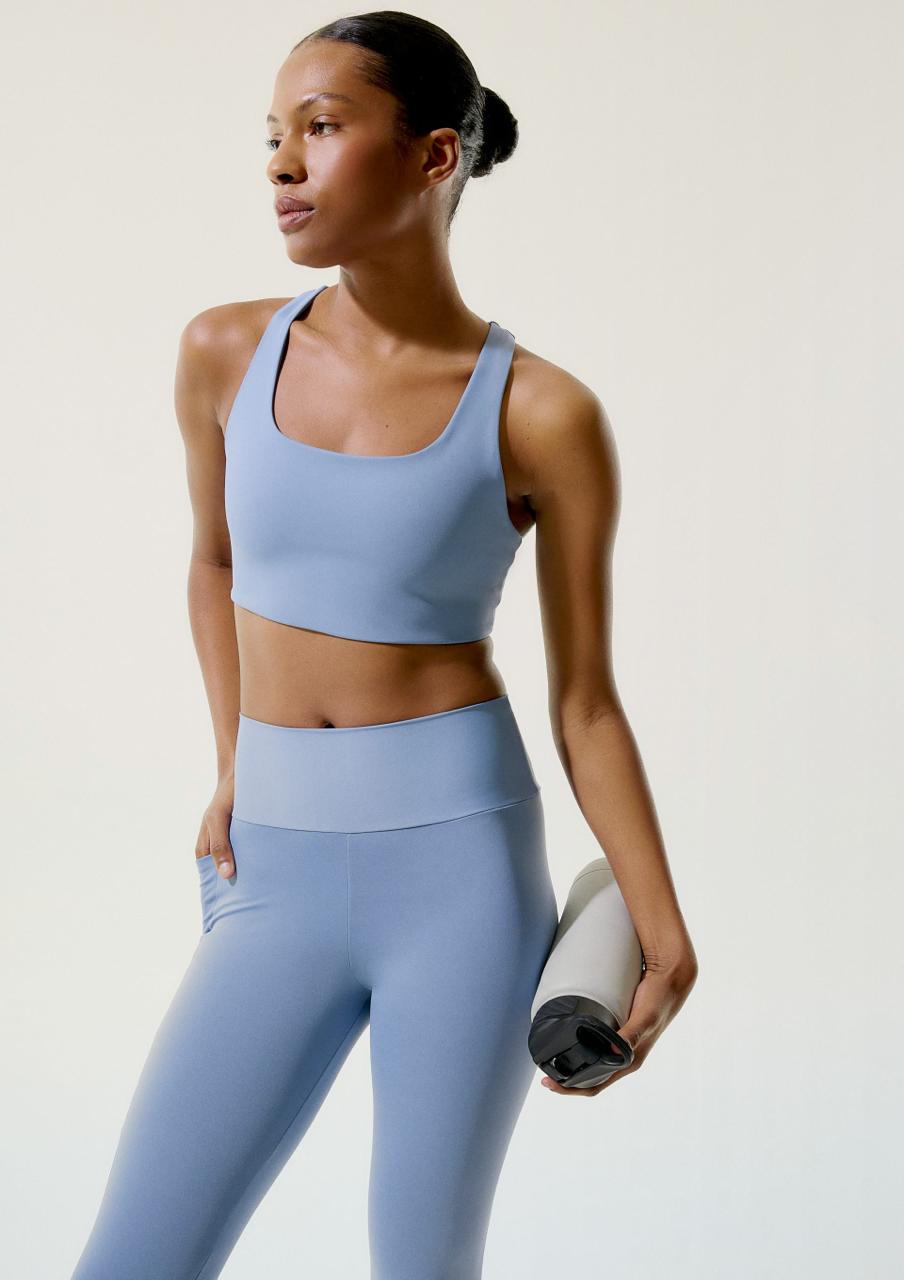 Top Esportivo Hero Com Fio Lycra® Hering - Azul