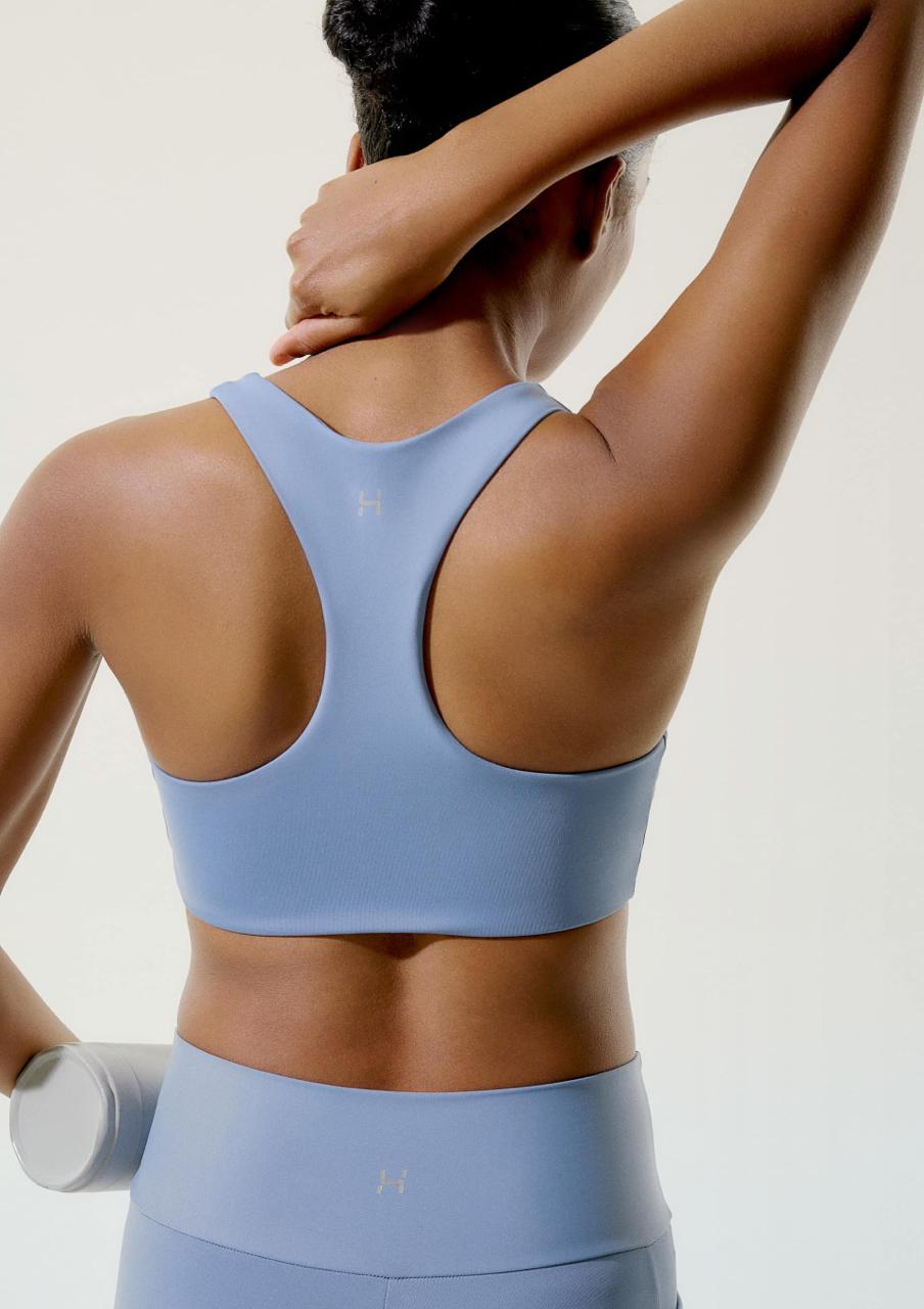 Top Esportivo Hero Com Fio Lycra® Hering - Azul