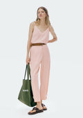 Calça Feminina Em Alfaiataria Com Linho Hering - Rosa