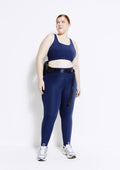 Calça Legging Esportiva Feminina Com Fio LYCRA® Hering - Azul