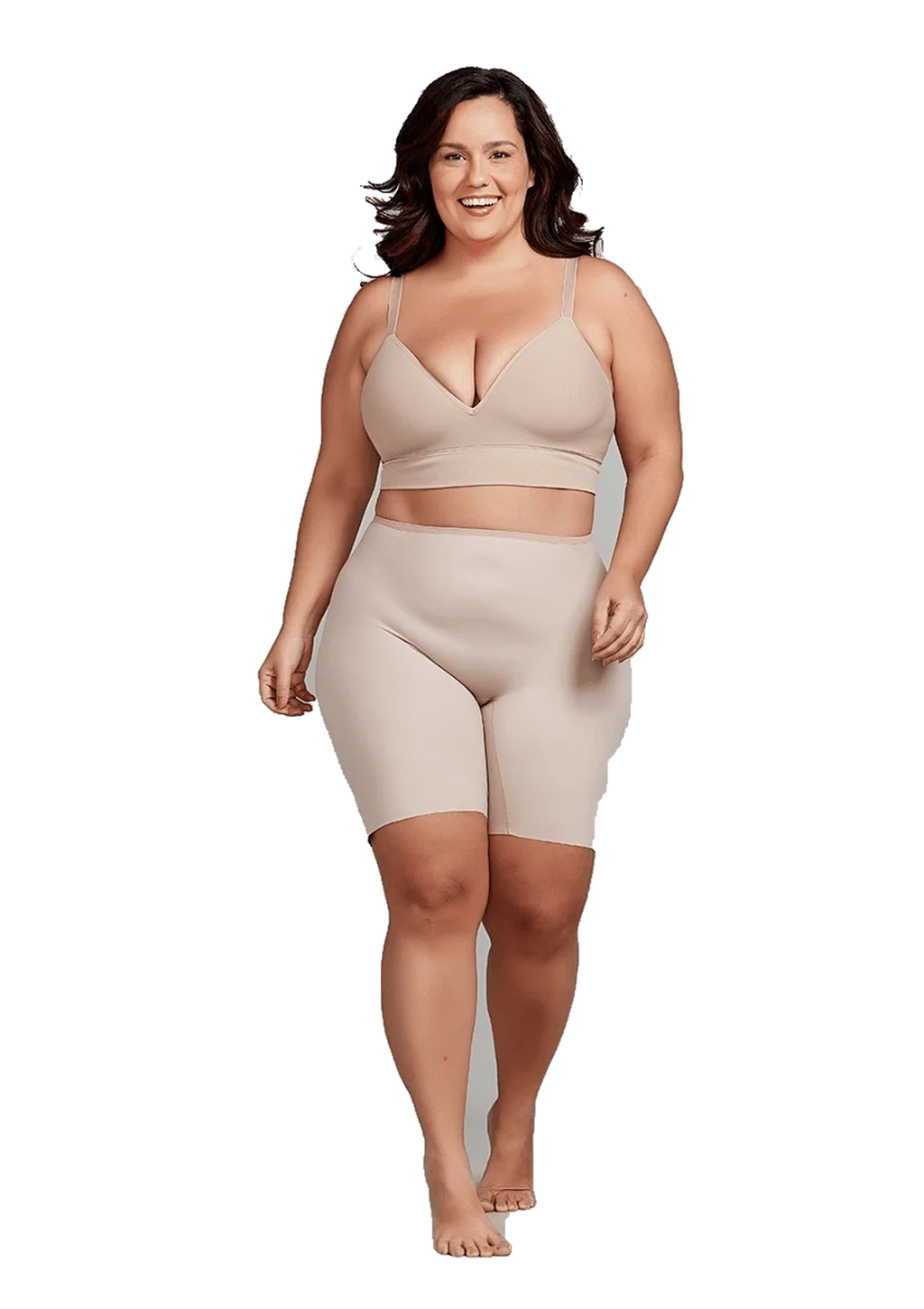 Bermuda Invisível Plus Size Feminino Trifil - Macadâmia