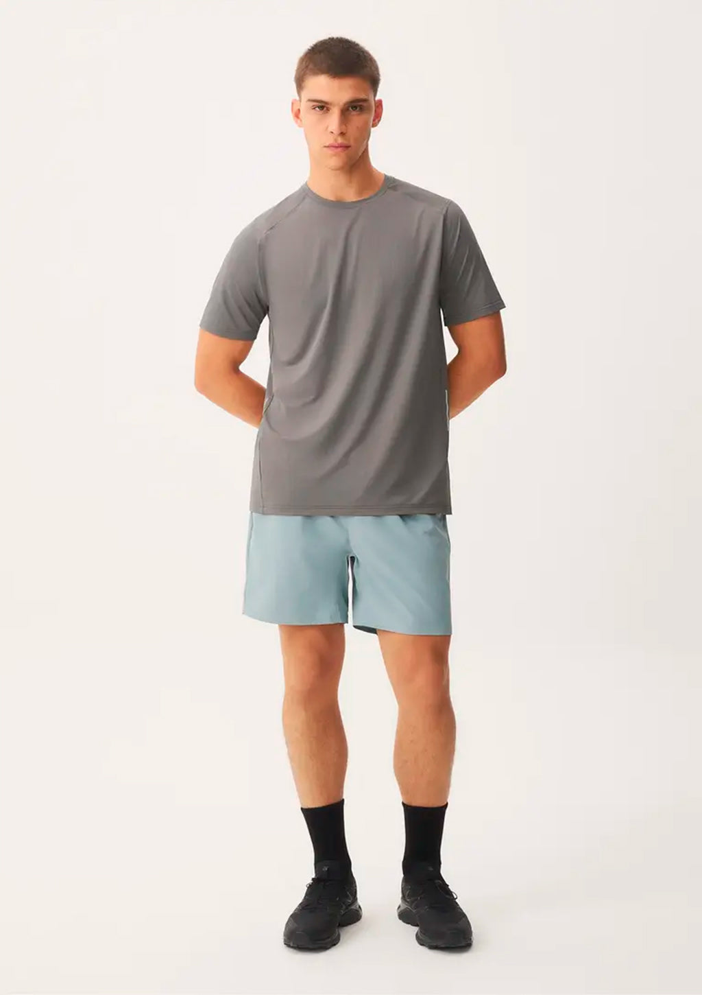 Bermuda Esportiva Hering Easy Care Básica Masculina - Cinza