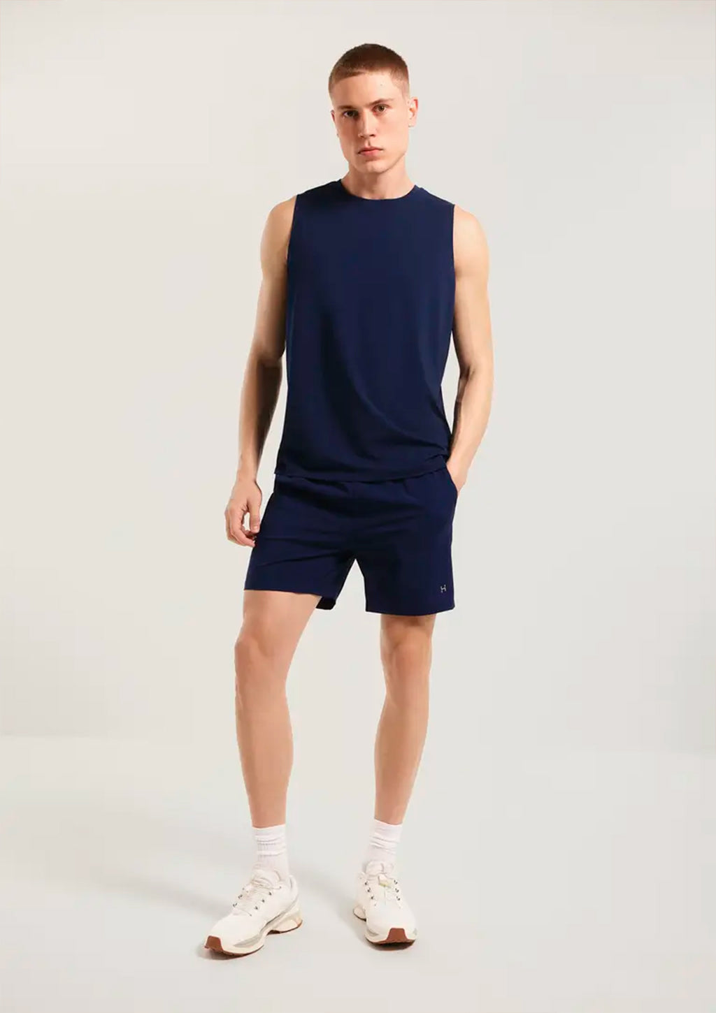 Bermuda Esportiva Hering Easy Care Básica Masculina - Azul