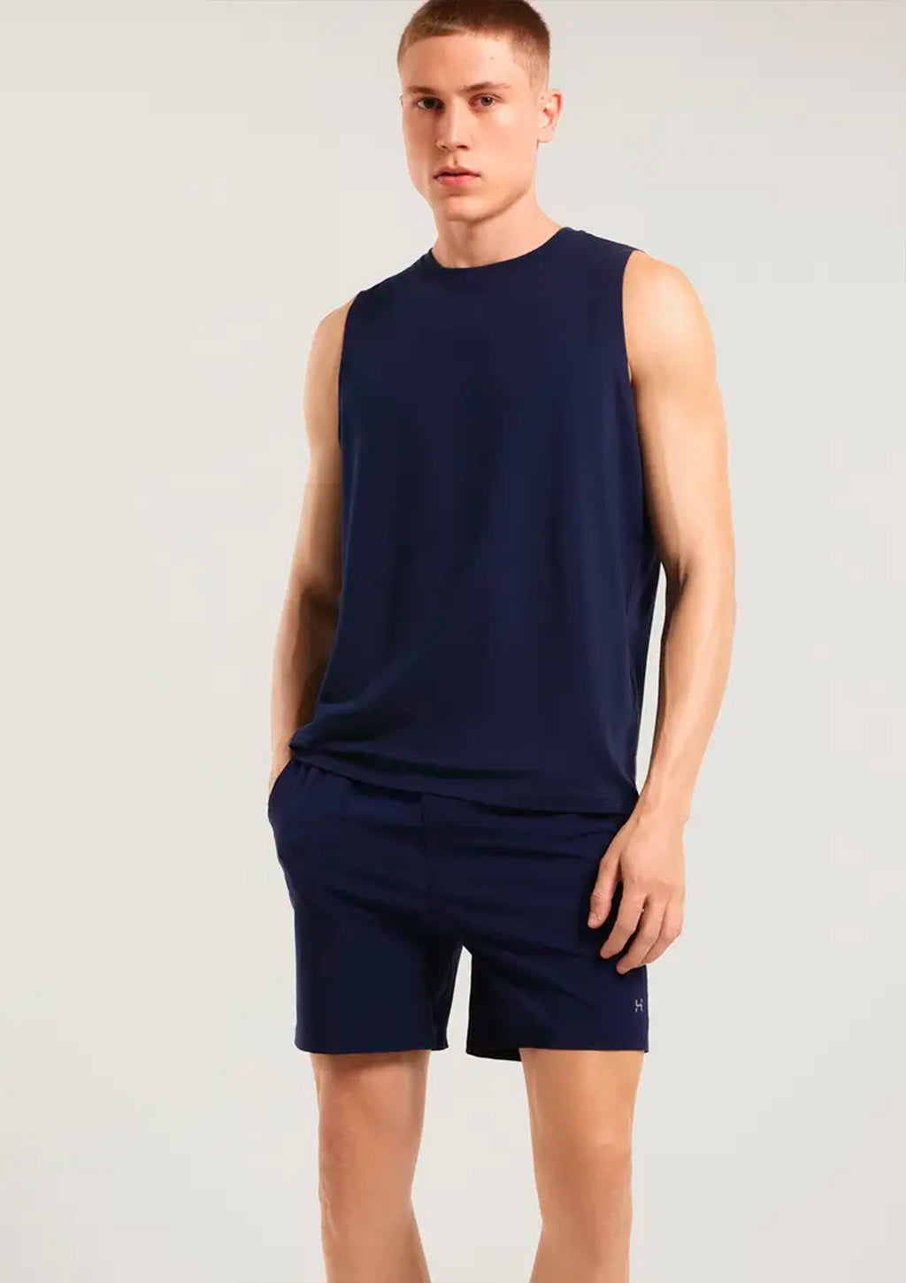 Bermuda Esportiva Hering Easy Care Básica Masculina - Azul