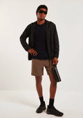Bermuda Esportiva Hering Com Recorte Masculina - Marrom
