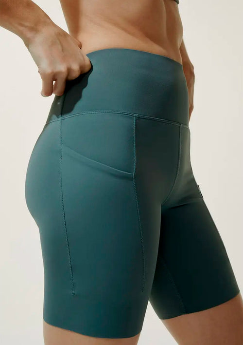 Bermuda Ciclista Corte A Laser Hering Com 6 Bolsos Feminina - Verde