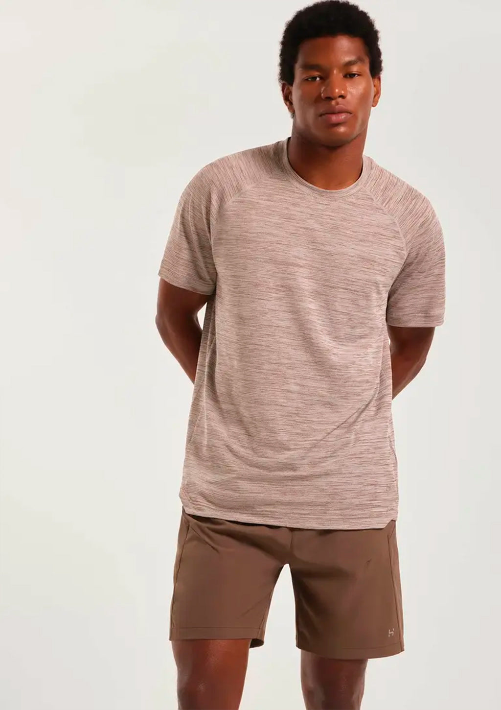 Camiseta Manga Curta Esportiva Hering Moove Secagem Rápida Masculina - Cinza