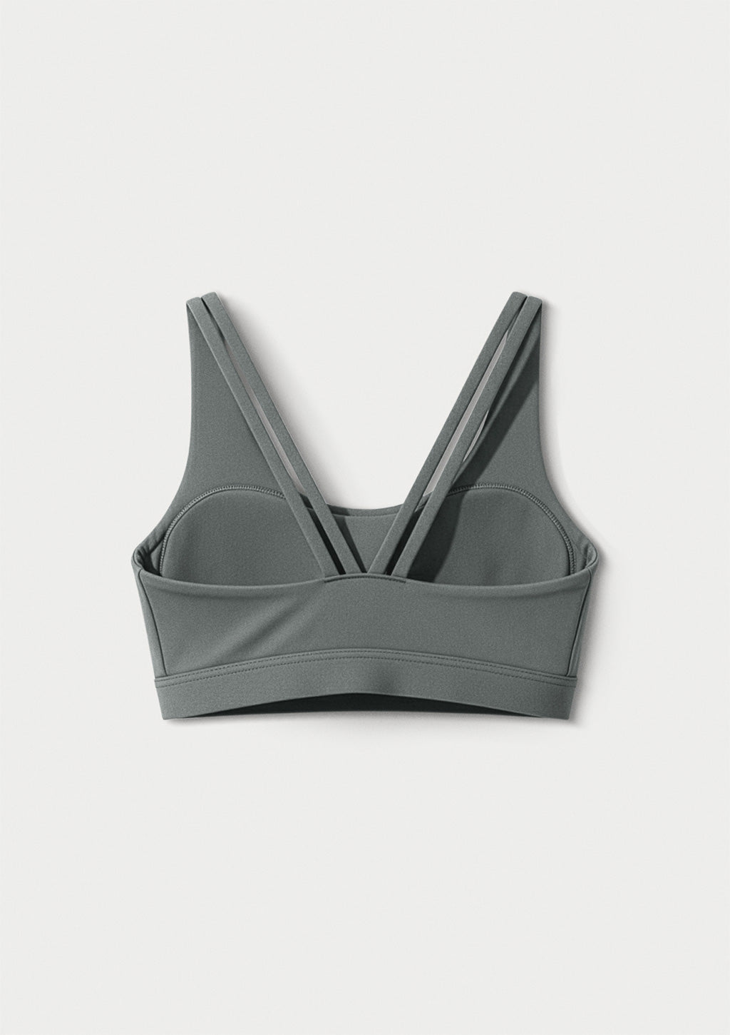 Top Esportivo Decote U Selado Hering Feminino - Cinza
