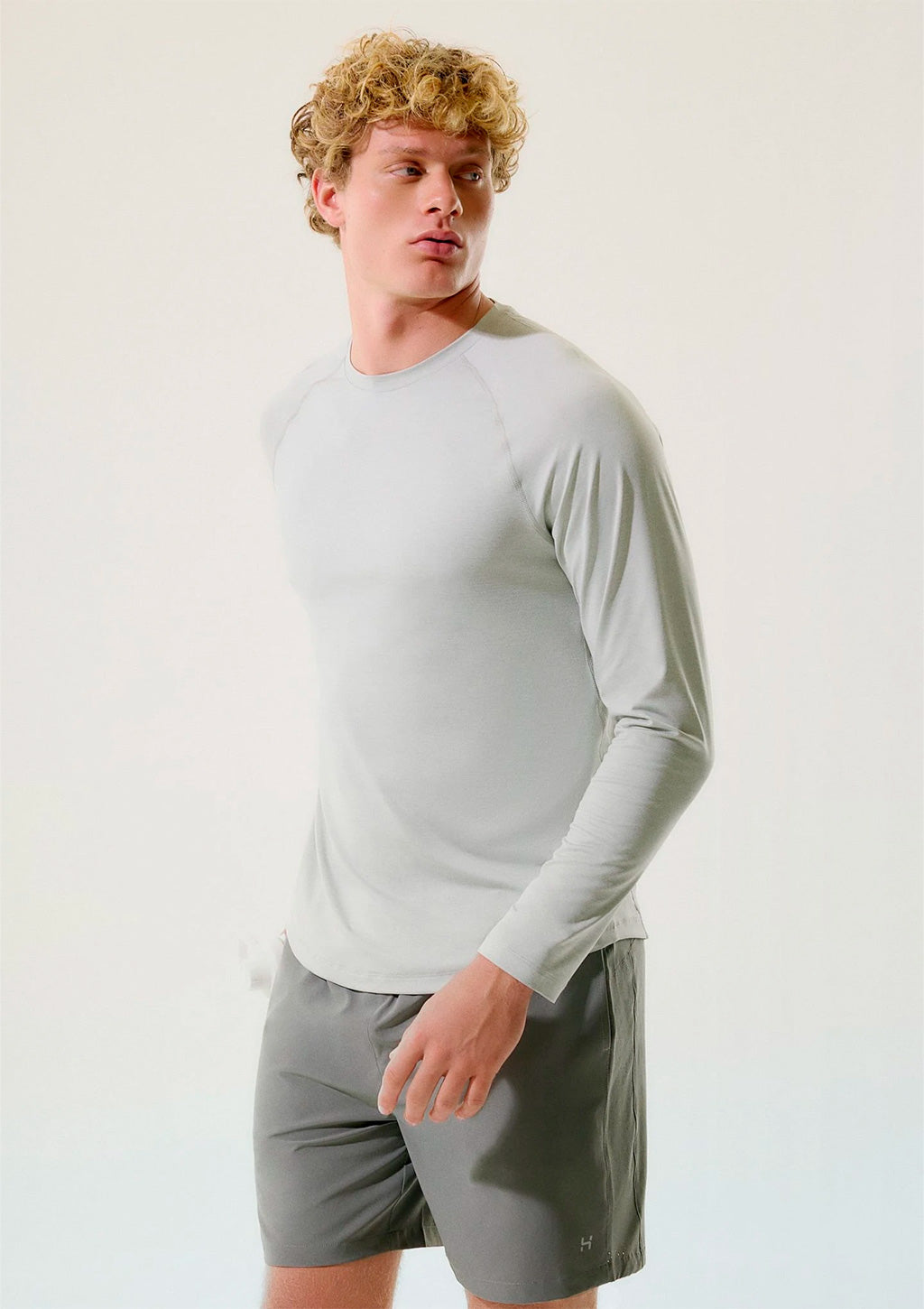 Camiseta Manga Longa Hering Esportiva Masculina - Cinza
