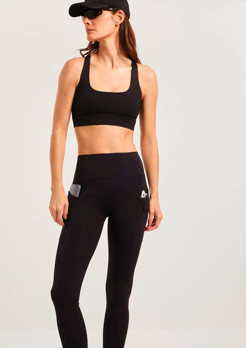 Calça Legging Esportiva Hering Corte À Laser Feminina - Preto