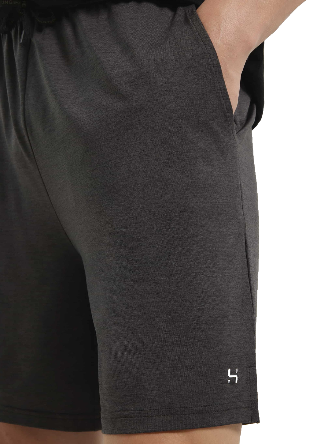 Bermuda Esportiva Mescla Masculina Hering - Preto