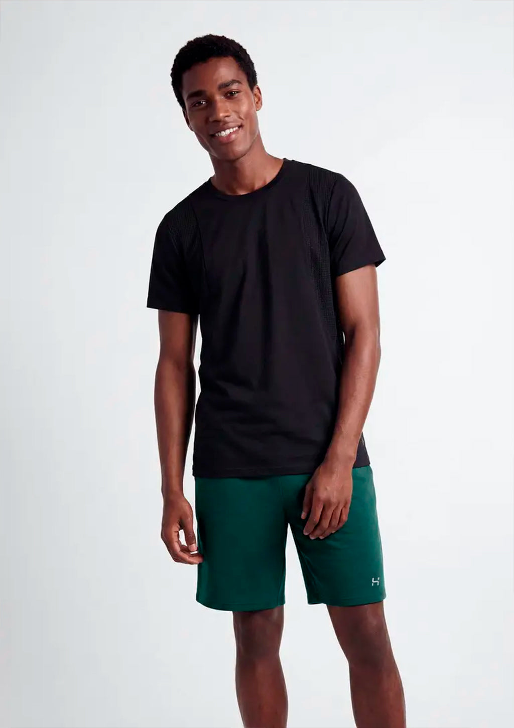 Bermuda Esportiva Mescla Hering Masculina - Verde