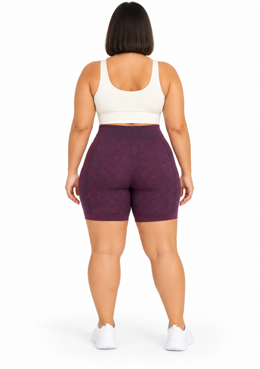Shorts Fitness Jacquard Feminino Zee Rucci - Bordô