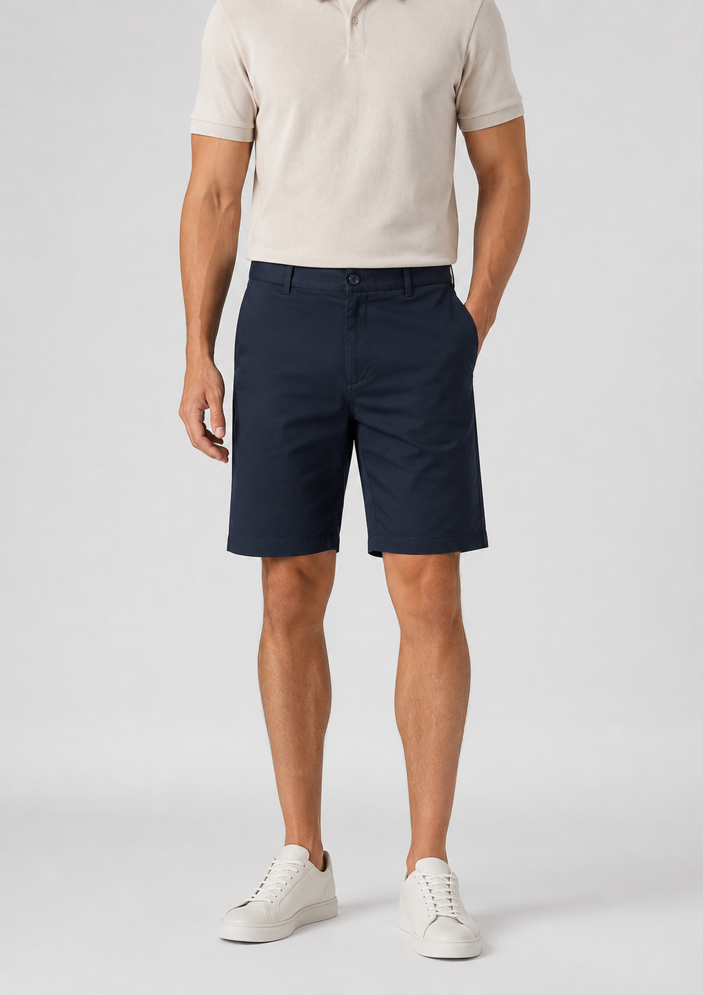 Bermuda Masculina Sarja Arrow com Elastano - Marinho