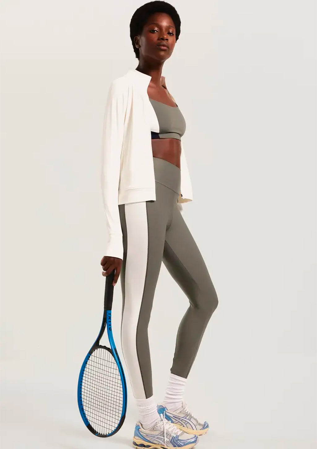 Calça Legging Tricolor Hering UV 50+ Feminina - Verde