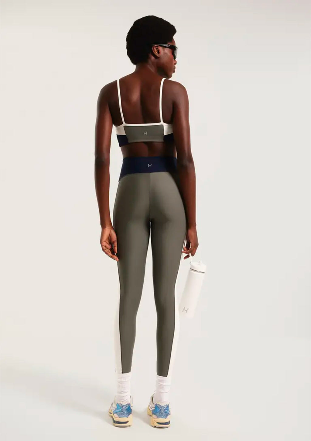Calça Legging Tricolor Hering UV 50+ Feminina - Verde