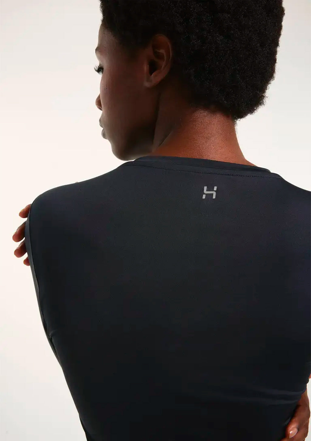 Camiseta Manga Longa Esportiva Hering Com Proteção Uv Feminina - Preto