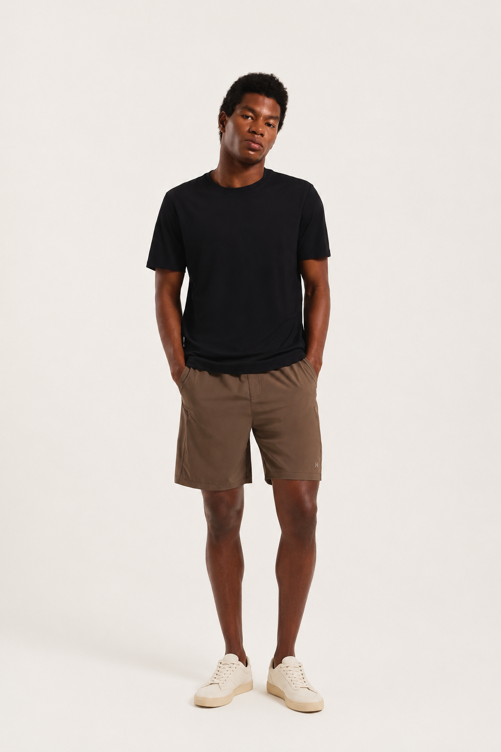 Camiseta Manga Curta Esportiva Hering Masculina - Preto