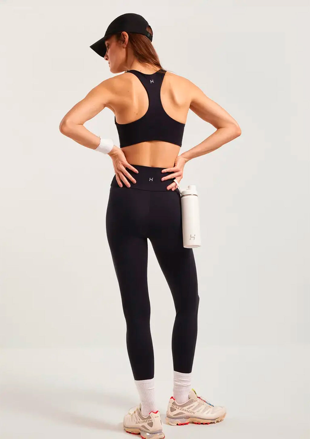 Calça Legging Esportiva Hering Com Fio Lycra Feminina - Preto