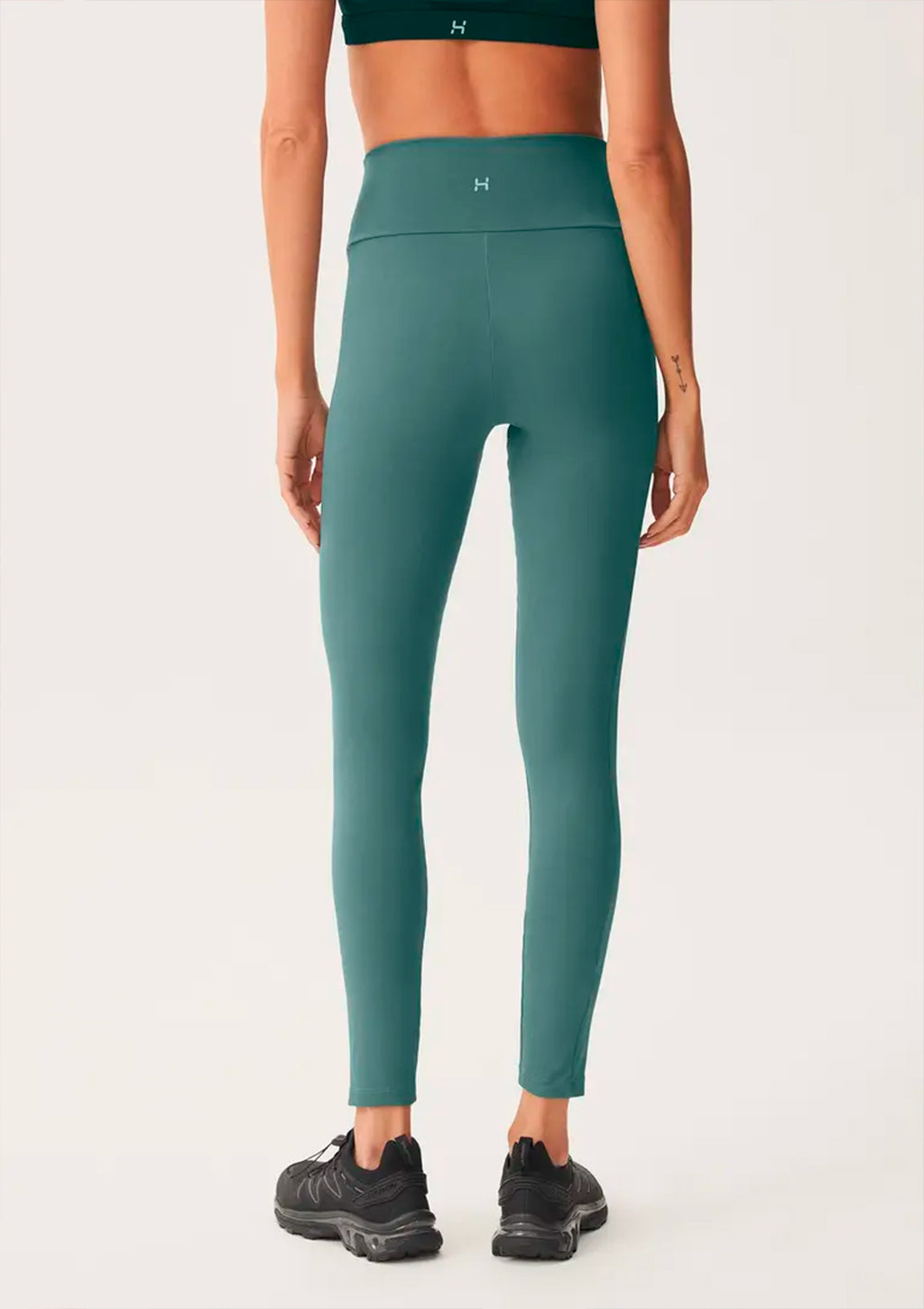 Calça Legging Esportiva Hering Com Fio Lycra Feminina - Verde